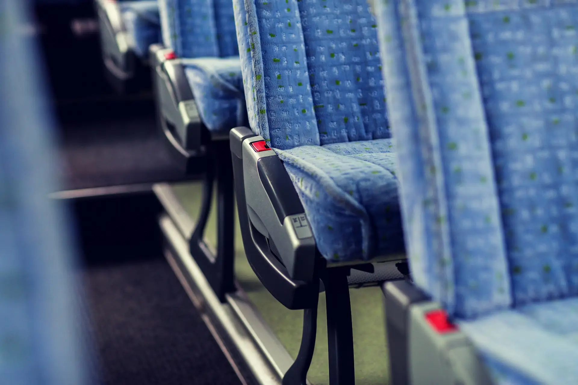 travel bus interior and seats